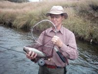 Fly fishing trips, Bill Brogden  fishing in the  New Zealand