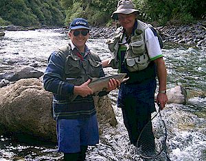 Tony and Jim on the river