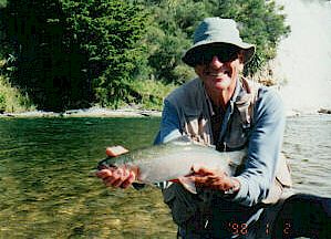Walter with a nice Rangitikei Rainbow