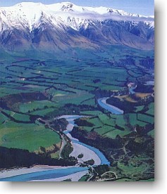 The Rakaia river, highly regarded as a quality salmon river