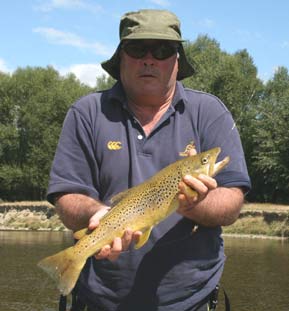 Tim with one of the willow grubbers