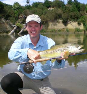 Jason with another Mataura Brown Trout